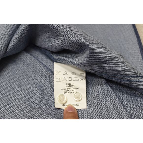 Tommy Hilfiger Regular Fit Men's Button Down Shirt Size M Blue - Picture 6 of 8